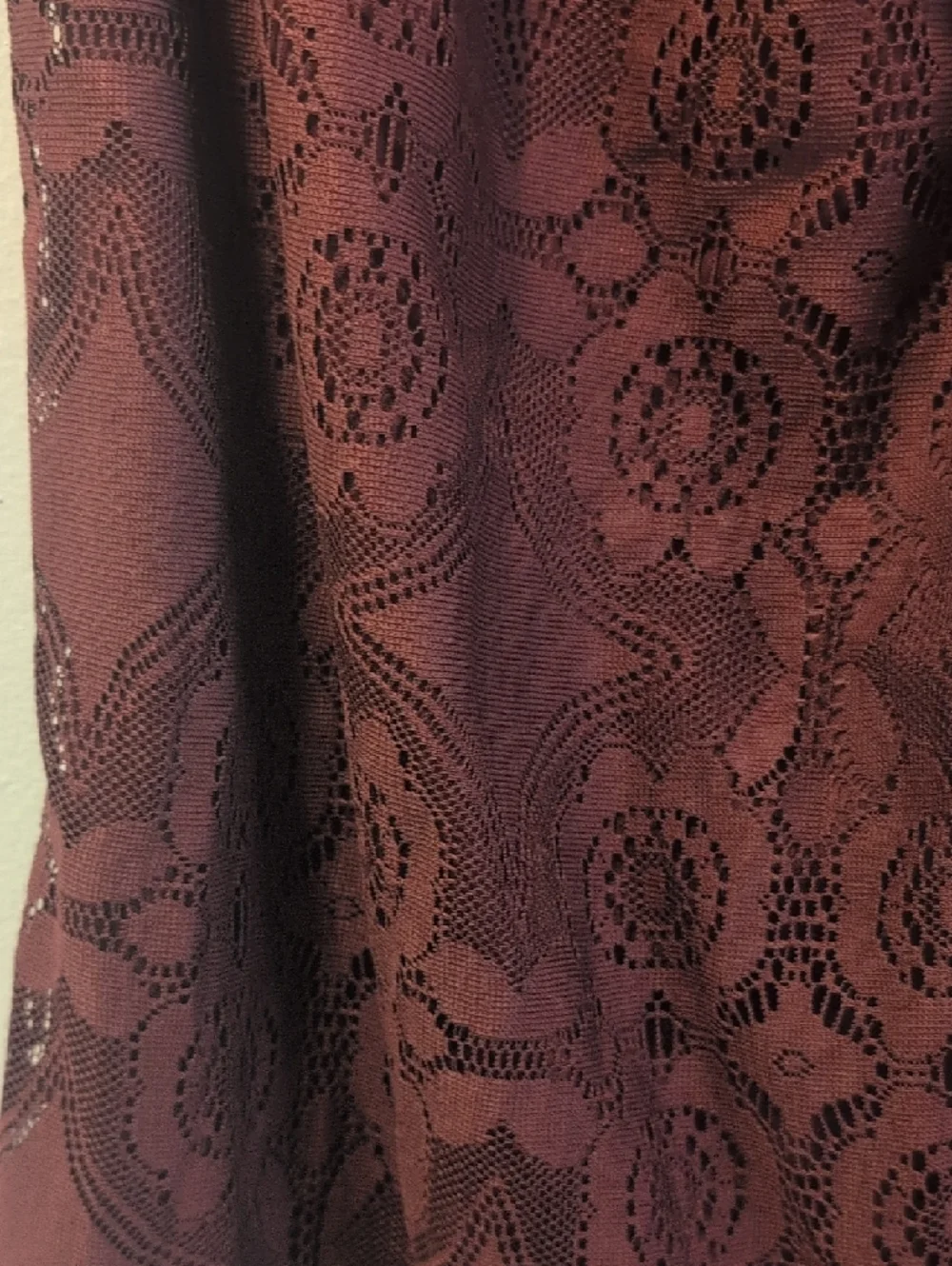 Ultra Flirt Plum Lace Off-Shoulder Mini Dress - Picture 3 of 7